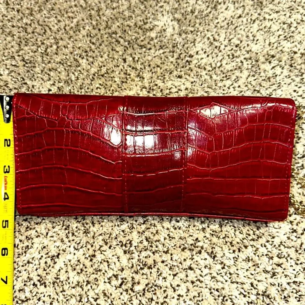 Vintage Faux Croc Clutch